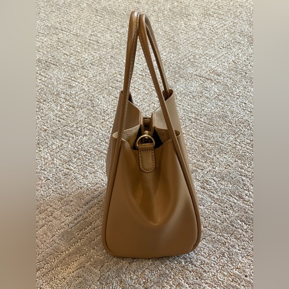 Anthropologie The Mini Hollace Tote, Removable Shoulder Strap Inner Pouch, Brown - Picture 6 of 16
